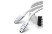USB Kabel - ORICO CDX 100W 5A Power Delivery USB-C - USB-C 1m Cable - White - CDX-100CC-WH-BP