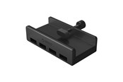 USB-Hubs - ORICO MH4PU Hub Clamp-Mounted 4x USB-A 3.0 - Black USB-Hubs - USB 3.0 - 4 - Schwarz - MH4PU-BK-BP
