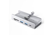 USB-Hubs - ORICO MH5PC Hub Clamp-Mounted USB-C / 2x USB-A 3.2 + 1x USB-C 3.2 + 1x SD&TF - Silver USB-Hubs - USB 3.2 - 5 - Grau - MH5PC-10-SV-BP