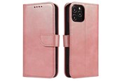Handys - Cover & Cases - Hurtel Magnet Case Elegant Case Cover with a Flap and Stand Function for Samsung Galaxy A73 Pink - 5907769340345
