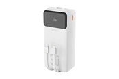 Powerbank (Akku) - Dudao K15Max 30000mAh PD 22.5W Powerbank with USB-C and Lightning Cables - White Powerbank (Akku) - Weiß - 30000 mAh - 6977196682485