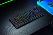 Tastaturen - Razer BlackWidow V4 Low-Profile TKL HyperSpeed - Orange Mechanical - Gaming Tastaturen - ohne Numpad - Englisch (US) - Schwarz - RZ03-05450700-R3M1