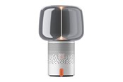 Tragbare & Party-Lautsprecher - Kooduu Serena Play Portable speaker lamp powered by JBL - Frosted Silver - KO15-0121LS033-03
