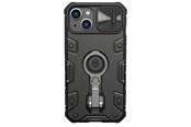 Handys - Cover & Cases - Nillkin CamShield Armor Pro Case iPhone 14 Plus Armored Case with Camera Cover Ring Stand Black - 6902048248717