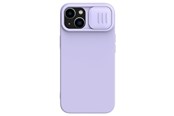 Handys - Cover & Cases - Nillkin CamShield Silky Silicone Case iPhone 14 Plus Case Cover with Camera Cover Purple - 6902048249325