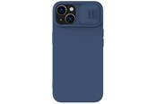 Handys - Cover & Cases - Nillkin CamShield Magnetic Silicone Case iPhone 14 Plus Case Magnetic MagSafe Case with Camera Cover Blue - 6902048249462