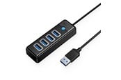 USB-Hubs - ORICO Hub Orico PW4U-U3 USB-A / 4x USB-A 3.0 - black USB-Hubs - USB 3.0 - 4 - Schwarz - PW4U-U3-015-BK-EP-HU