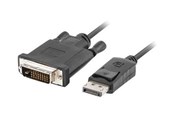 Display Kabel - Lanberg - video adapter cable - DisplayPort to DVI-D - 1 m - CA-DPDV-10CU-0010-BK