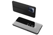 Handys - Cover & Cases - Hurtel Clear View Case Cover for Xiaomi 13 Lite Cover with a Flap Black - 5907769354090