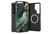 Handys - Cover & Cases - Tech-Protect  Lamano MagSafe Case for Samsung Galaxy S26 Ultra - Black & Green - 5906302390649