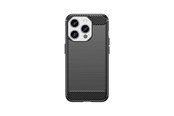 Handys - Cover & Cases - Hurtel Flexible Carbon Pattern Case for iPhone 15 Pro Carbon Case - Black - 5907769356483