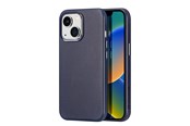 Handys - Cover & Cases - Dux Ducis Naples iPhone 14 Plus Magnetic Leather MagSafe Case Blue - 6934913034668