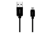 USB Kabel - SBS TECABLETYC1KPOS USB-A - USB-C Cable 1m - Black - TECABLETYC1KPOS