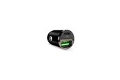 Handys - Adapter und Ladegeräte - Puro Mini 30W Power Delivery USB-C USB-A Car Charger - Black - FCMCHUSBAC30WBLK