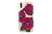 Handys - Cover & Cases - GUESS Flower Desire Red Rose iPhone X Case - Transparent - GUHCPXROSTR