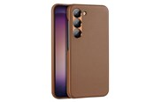 Handys - Cover & Cases - Dux Ducis Grit Samsung Galaxy S23+ Elegant Faux Leather Cover Brown - 6934913030370