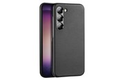 Handys - Cover & Cases - Dux Ducis Grit Samsung Galaxy S23+ Elegant Faux Leather Case Black - 6934913030363