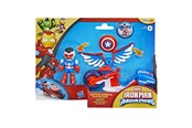 Figuren - Marvel Iron Man and his Awesome Friends Captain America Super Bike - G26915X00