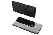 Handys - Cover & Cases - Hurtel Clear View Case Flip Cover for Samsung Galaxy A73 Black - 5907769340031