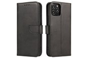 Handys - Cover & Cases - Hurtel Magnet Case elegant Case Cover with a Flap and Stand Function for Samsung Galaxy A73 Black - 5907769340321