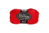 Kreativ-Spiele - Creativ Company Cotton yarn Size 8/8 L: 80-85 M Dark red - 50gr. - 461240