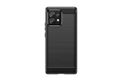 Handys - Cover & Cases - Hurtel Carbon Case Silicone Case for Motorola Edge 40 Pro - Black - 5907769358661