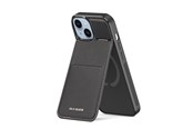 Handys - Cover & Cases - Dux Ducis Rafi Mag Wallet Case with 3-in-1 Stand for iPhone 15 Plus with MagSafe and RFID Lock - Black - 6934913024386