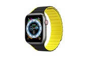 Smartwatch - Accessories - Dux Ducis Apple Watch SE 9 8 7 6 5 4 3 2 1 (41 40 38 mm)  Strap (LD Version) - Black & Yellow - 6934913027844
