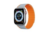 Smartwatch - Accessories - Dux Ducis Apple Watch SE 9 8 7 6 5 4 3 2 1 (41 40 38 mm)  Strap (LD Version) - Gray-Orange - 6934913027868