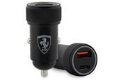 Handys - Adapter und Ladegeräte - Ferrari PD-QC 3.0 20W Fast Charge Car Charger - Black - 3666339121266