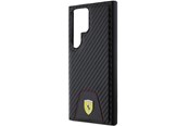Handys - Cover & Cases - Ferrari Carbon Stitched Bottom Case for Samsung Galaxy S24 Ultra - Black - 3666339242589