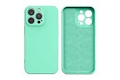 Handys - Cover & Cases - Hurtel Silicone Case for Samsung Galaxy A14 5G / Galaxy A14 Silicone Cover Mint Green - 9145576273111