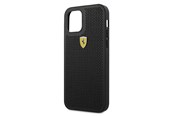 Handys - Cover & Cases - Ferrari On Track Perforated Case for iPhone 12 Pro Max - Black - 3700740479643