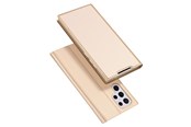 Handys - Cover & Cases - Dux Ducis Skin Pro Holster Case Flip Cover Samsung Galaxy S22 Ultra Gold - 6934913044117