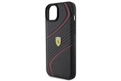 Handys - Cover & Cases - Ferrari Twist Metal Logo Case for iPhone 15 Plus - Black - 3666339171001
