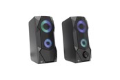 Lautsprecher - Computer - White Shark FLOW Loudspeaker - 2.0 PC-Lautsprecher - Schwarz - FLOW