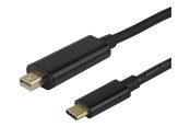 Display Kabel - Deltaco - DisplayPort cable - USB-C to Mini DisplayPort - 2 m - USBC-DP200M