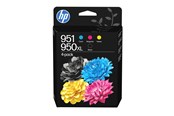 Druckerzubehör - Tinte & Toner - HP 950XL Black / 951 Cyan/Magenta/Yellow 4-Pack Original Ink Cartridges - C3WK1AE