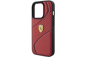 Handys - Cover & Cases - Ferrari Twist Metal Logo Case for iPhone 15 Pro - Red - 3666339170974