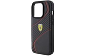 Handys - Cover & Cases - Ferrari Twist Metal Logo Case for iPhone 15 Pro - Black - 3666339171018