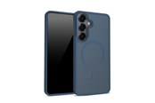 Handys - Cover & Cases - CRONG Hybrid Matte Magnetic - MagSafe Case for Samsung Galaxy S25 (Navy Blue) - CRGHMMSGS25NBL