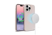 Handys - Cover & Cases - CRONG Color Cover Magnetic Case for iPhone 14 Pro (Sand Pink) - CRG-COLRM-IP1461P-PNK