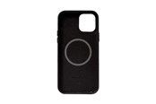 Handys - Cover & Cases - CRONG Essential Cover Magnetic - iPhone 12 Pro Max MagSafe Leather Case (Black) - CRG-ESSM-IP1267-BLK