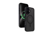 Handys - Cover & Cases - CRONG Hybrid Frost MAG Cover - Case with MagSafe for iPhone 16 (Black) - CRGHFMIP1661BLK
