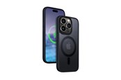 Handys - Cover & Cases - CRONG Hybrid Frost MAG Cover - iPhone 15 Pro MagSafe Case (Navy Blue) - CRG-HFM-IP1561P-BLUE