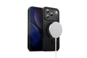 Handys - Cover & Cases - CRONG Hybrid Frost MAG Cover - MagSafe iPhone 17 Pro Case (Black) - CRGHFMIP1763PBLK