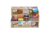 Rollenspiele - Melissa & Doug Wooden Playset Slice and Stack Sandwich Counter - 6074860