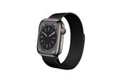 Smartwatch - Accessories - CRONG Milano Steel - Stainless Steel Strap for Apple Watch 44/45/46/49 mm (Black) - CRG-44MST-BLK