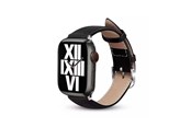 Smartwatch - Accessories - CRONG Noble Band - Genuine Leather Strap for Apple Watch 44/45/46/49 mm (Black Noir) - CRG-44NOB-BLK