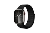 Smartwatch - Accessories - CRONG Nylon Reflex - Sport Band for Apple Watch 44/45/46/49 mm (Black) - CRG-44RFB-BLK